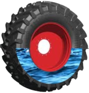 Counterweight Blue Tire Logo